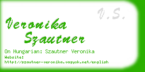 veronika szautner business card